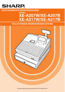 Bedienungsanleitung Sharp XE-A207B Registrierkasse