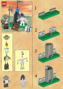 Manual de uso Lego set 4817 Knights Kingdom Mazmorra