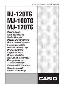Manuál Casio MJ-120TG Kalkulačka