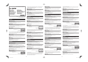 Manuale Casio SL-1000TW Calcolatrice