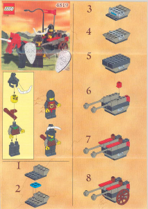 Manuale Lego set 4819 Knights Kingdom Carro dei ribelli