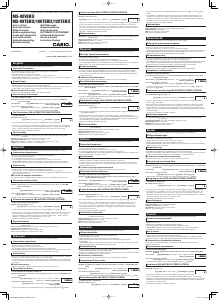 Manuale Casio MS-80VERII Calcolatrice