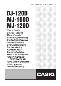 Manual Casio MJ-100D Calculadora