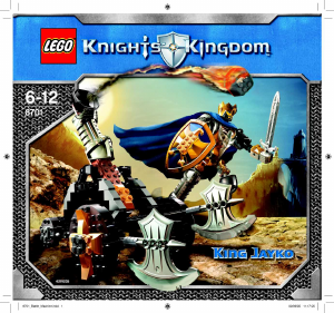 Bedienungsanleitung Lego set 8701 Knights Kingdom König Jayko mit Katapult