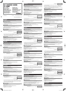 Manual Casio DF-120BM Calculator