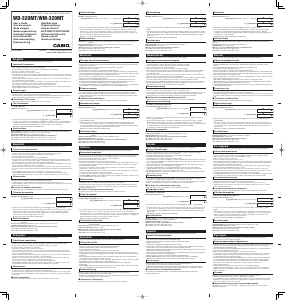 Manuale Casio WM-320MT Calcolatrice