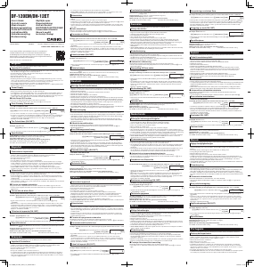 Mode d’emploi Casio DH-12ET Calculatrice