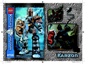 Manual de uso Lego set 8706 Knights Kingdom Karzon