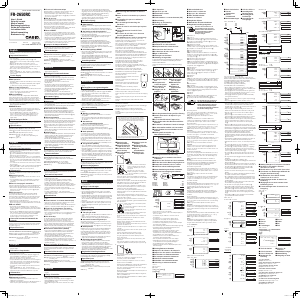 Manual Casio FR-2650RC Calculator