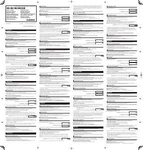 Mode d’emploi Casio MS-20B Calculatrice