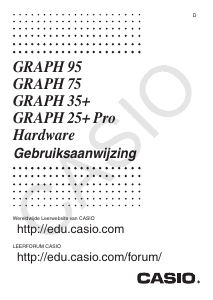 Handleiding Casio GRAPH25+ Pro Grafische rekenmachine