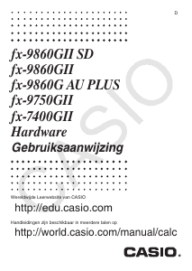 Handleiding Casio FX-7400GII Grafische rekenmachine