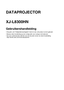 Handleiding Casio XJ-L8300HN Beamer