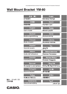 Handleiding Casio YM-80 Muurbeugel