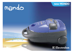 Manual Electrolux Z1171W Mondo Vacuum Cleaner