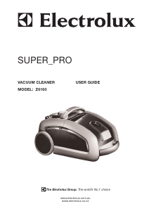 Manual Electrolux Z6160 Super Pro Vacuum Cleaner