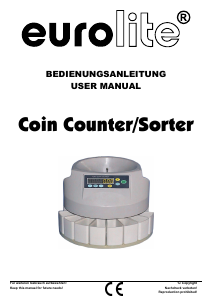 Manual Eurolite CS100 Coin Counter