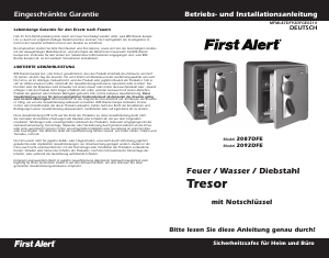 Bedienungsanleitung First Alert 2092DFE Safe