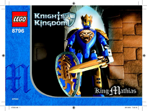 Bruksanvisning Lego set 8796 Knights Kingdom Kung Mathias