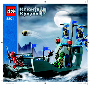 Manual Lego set 8801 Knights Kingdom Attack barge