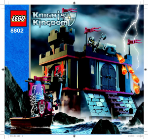 Manual de uso Lego set 8802 Knights Kingdom Fortaleza oscura