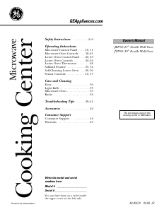 Manual de uso GE JKP90DP2WW Horno