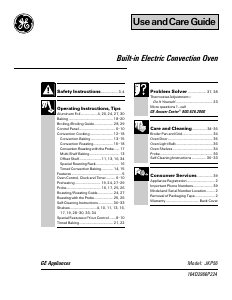 Manual GE JKP56AV1AA Oven