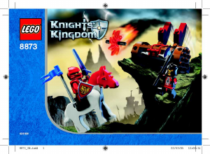 Manuale Lego set 8873 Knights Kingdom Catapulta fuoco