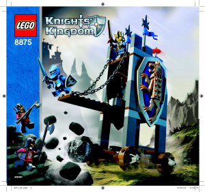 Manual de uso Lego set 8875 Kinghts Kingdom Torre de asedio del rey