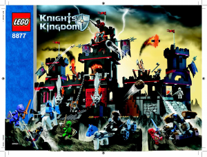 Bruksanvisning Lego set 8877 Knights Kingdom Vladeks mörka fästning