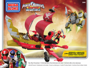 Manual Mega Bloks set 5646 Power Rangers Sky ship showdown