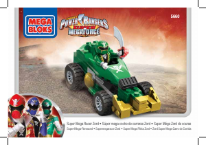 Manuale Mega Bloks set 5660 Power Rangers Super mega pilota zord