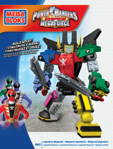 Bedienungsanleitung Mega Bloks set 5663 Power Rangers Legendärer Megazord