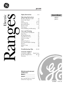 Manual GE JMP28BA1AD Range