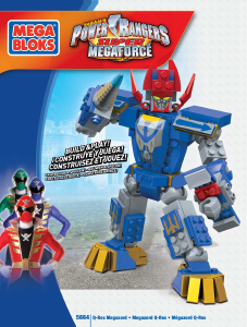 Manual de uso Mega Bloks set 5664 Power Rangers Q-rex megazord