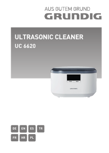 Mode d’emploi Grundig UC 6620 Nettoyeur à ultrason