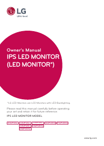 Manual LG 27MP48HQ-W LED Monitor