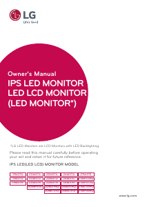 Manual LG 27MP37VQ-W LED Monitor