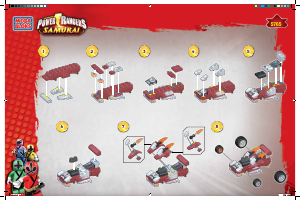 Mode d’emploi Mega Bloks set 5765 Power Rangers Miniracer deker