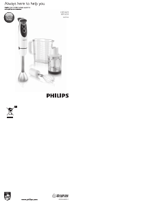 Kullanım kılavuzu Philips HR1639 El blenderi