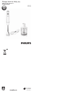 Návod Philips HR1327 Ponorný mixér