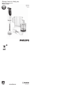 Manual Philips HR1633 Varinha mágica