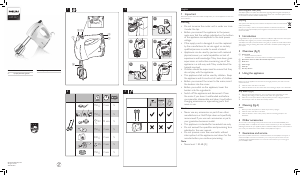 Руководство Philips HR1457 Ручной миксер