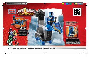 Bruksanvisning Mega Bloks set 5773 Power Rangers DragonZord