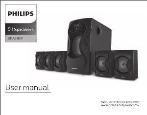 Handleiding Philips SPA5161F Luidspreker