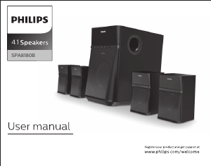 Handleiding Philips SPA8180B Luidspreker