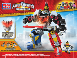 Bruksanvisning Mega Bloks set 5782 Power Rangers Gosei grand megazord