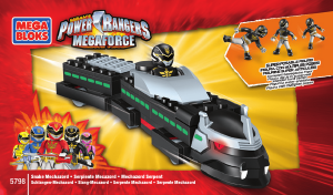 Manuale Mega Bloks set 5798 Power Rangers Serpente mechazord