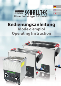 Bedienungsanleitung Schalltec S20 Ultraschallreiniger