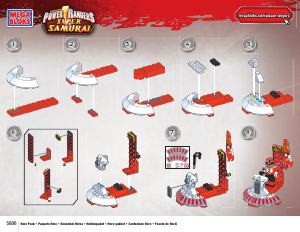 Mode d’emploi Mega Bloks set 5806 Power Rangers Pack herós rouge